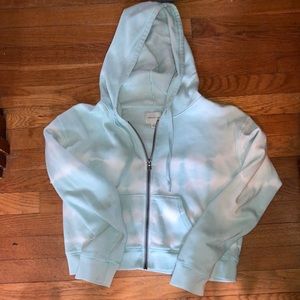 American Eagle cropped zip up